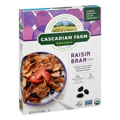 OG2 Cascadian Farm Raisin Bran Cereal 10/12 OZ [UNFI #58218]