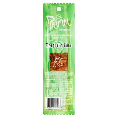 Primal Seitan Jerky Mesquite Lime 24/1 OZ [UNFI #24466]