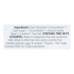 OG2 Theo Chocolate Salted Cashew Bar,85% Dark 12/3 OZ [UNFI #29481]