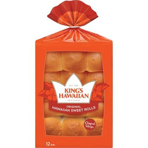 Kings Hawaiian Bakery Rolls Original Hawaiian Tray 12/12 Ct [Peterson #49991]