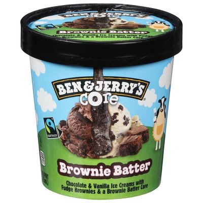 Ben & Jerrys Brownie Batter Core 8/Pint [UNFI #73958]