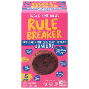 Rule Breaker Snacks Deep Chocolate Brownie 6/4.5 Oz [UNFI #75686]