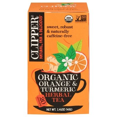 OG2 Clipper Orange Turmeric Herbal Tea 6/20 Bag [UNFI #40696]