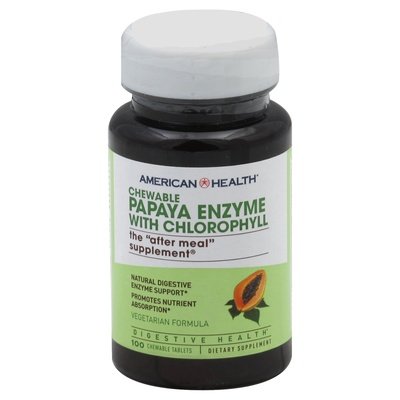 Amer Hlth Pap Enz W/chlorophyl 100 TAB [UNFI #84929] T