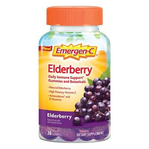 Emergen-C Elderberrry Gummies 36 Ct [UNFI #23987]