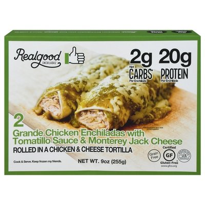 Real Good Foods Chicken Enchilada Tomatillo 8/9 OZ [UNFI #85977]