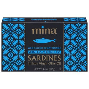 Mina Sardines, Skinless & Boneless 12/4.4 OZ [UNFI #03202]