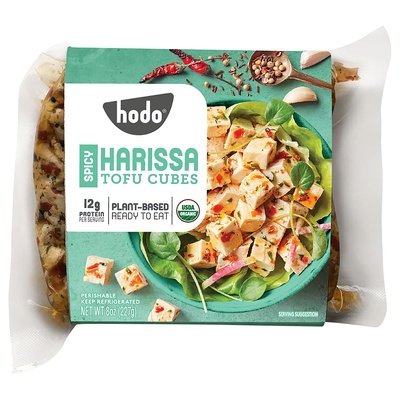 OG2 Hodo Soy Beanery Tofu Cubes, Spicy Harissa 6/8 OZ [UNFI #01439]