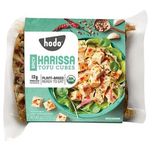 OG2 Hodo Soy Beanery Tofu Cubes, Spicy Harissa 6/8 OZ [UNFI #01439]