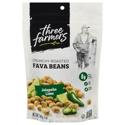 Three Farmers Jalapeno Lime Roasted Fava Bn 6/5 Oz [UNFI #35385]