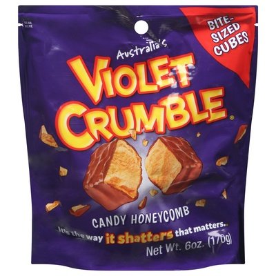 Violet Crumble Milk Choc Honeycomb Cubes 8/6 Oz [UNFI #3097]