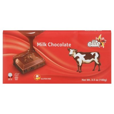 Elite Milk Chocolate Bar 12/3.5 Oz [UNFI #17360]