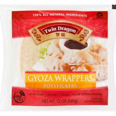 GYOZA WRAPPER(TWIN DRAGON 12/12OZ [Charlies #016-03627]