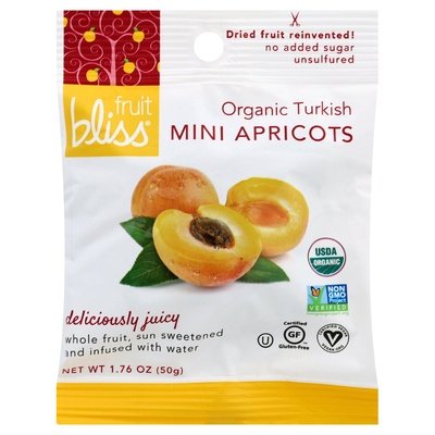 OG1 Fruit Bliss Dried Turkish Apricots 12/1.76 OZ [UNFI #88669]