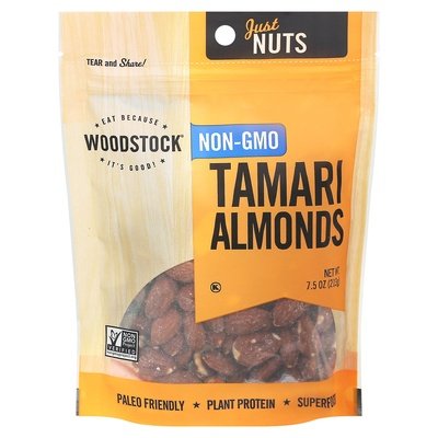 Woodstock Almonds Tamari 8/7.5 OZ [UNFI #06758]