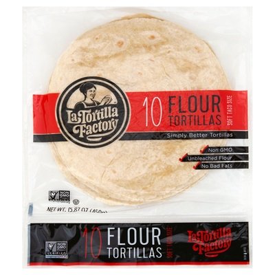 La Tortilla Factory Soft Taco Flour Tortilla 10/15.87 Oz [UNFI #32664]