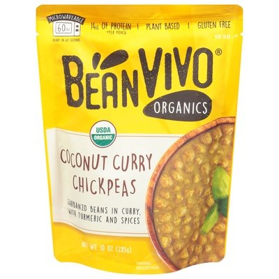 OG2 Beanvivo Coconut Curry Chickpeas 6/10 OZ [UNFI #33996]