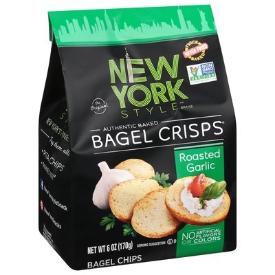 New York Style Bagel Crisps, Garlic 6/6 Oz [UNFI #80271]