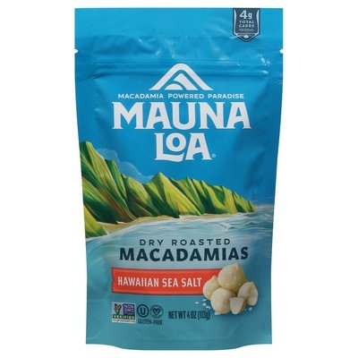 Mauna Loa Roasted Sea Salt Macadamias 6/4 Oz [UNFI #08135]