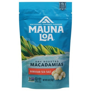 Mauna Loa Roasted Sea Salt Macadamias 6/4 Oz [UNFI #08135]