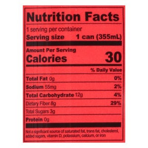Halfday Raspberry,Prebiotic 12/12 Oz [UNFI #62490]