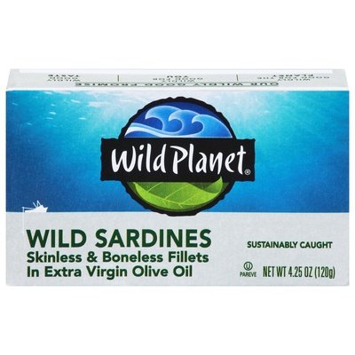 Wild Planet Bnls Sknls Sardines Evoo 12/4.25 OZ [UNFI #24531]