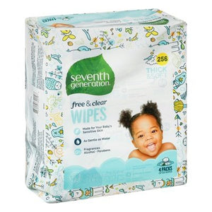 Seventh Gen Baby Wipes Refill Free Clr 3/256 CT [UNFI #60771] T