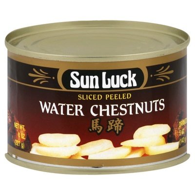 Sun Luck Water Chestnut Sliced 12/8 OZ [UNFI #84762]