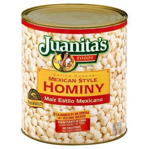 Juanitas Mex Styl Hominy 6/110 OZ [UNFI #80376]