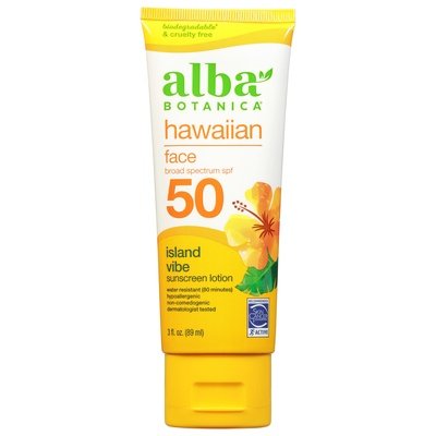 Alba Botanica Sunscreen Lotion Facial Spf 50 3 Oz [UNFI #5828]