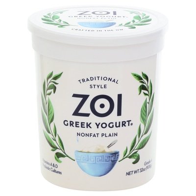 Zoi Greek Yog Plain Nf 6/32 OZ [UNFI #11885]