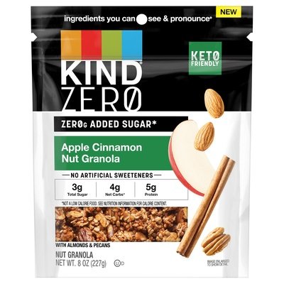 Kind Zero Sugar Apple Cinn Granola 5/8 Oz [UNFI #75787]