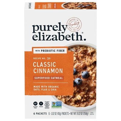 OG3 Purely Elizabeth Classic Cinnamon Superfood Oatmeal 6/9.12 OZ [UNFI #65740]