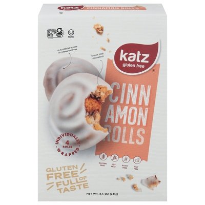 Katz Gluten Free Cinnamon Rolls 6/8.5 Oz [UNFI #2944]