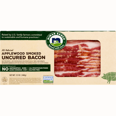 Niman Ranch Inc Bacon Applewd Smk Uncured 16/12 Oz [Peterson #27050]