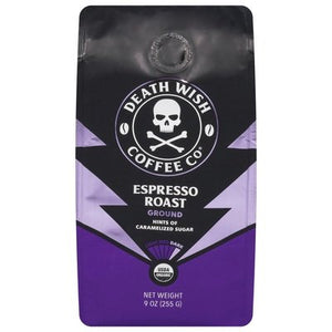 Death Wish Coffee Espresso Roast Ground Coffee 6/9 Oz [UNFI #45933]