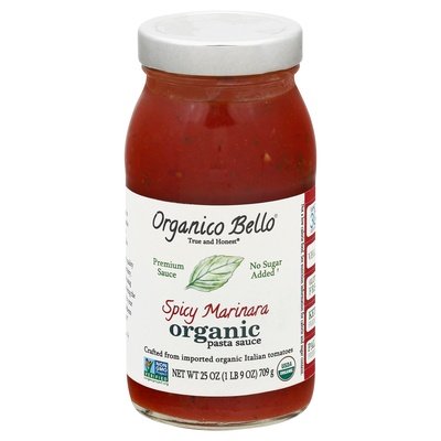 Organico Bello Spicy Marinara 6/25 Oz [UNFI #88799]
