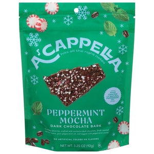 Acappella Peppermint Mocha Bark 6/3.4 Oz [UNFI #41281]