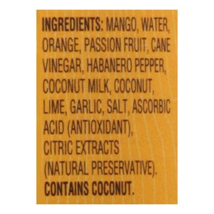 Woodstock Mango Coconut Habanero Sauce 12/9.7 Oz [UNFI #01695]