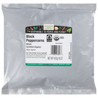 OG2 Frontier Black Peppercorns 1 LB [UNFI #01187]