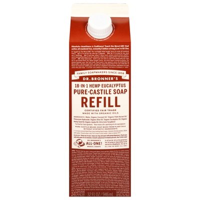 Dr. Bronners Eucalyptus Refill 32 Oz [UNFI #6568]