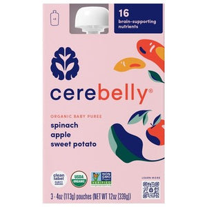 OG2 Cerebelly Spinach Apple Sweet Potato 6/3/4 OZ [UNFI #18117]