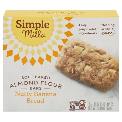 Simple Mills Ban Sft Bkd Bars 6/5.99 OZ [UNFI #83303]