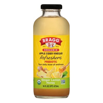 OG2 Bragg ACV Ginger, Lemon, Honey Refreshers 12/16 OZ [UNFI #73262]