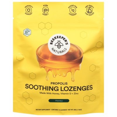 Beekeepers Naturals Honey Lozenges 1.76 OZ [UNFI #00318] T