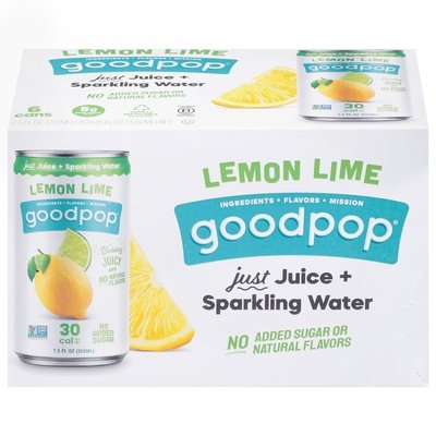 Good Pop Orange Sparkling Water 4/6/7.5 Z [UNFI #30696]