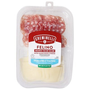 Creminelli Fine Meats Snack Tray Felino & Manchego 12/2.2 Oz [Peterson #26379]