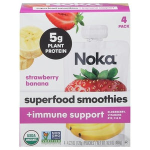 Noka Strawberry Banana Sprfd +Immu 6/4 Pack [UNFI #41204]