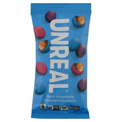 Unreal Dark Chocolate Peanut Gems 12/1.5 OZ [UNFI #43902]