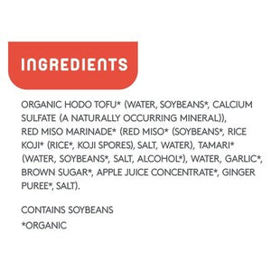 Hodo Foods Miso Tofu 6/8 Oz [UNFI #66108]